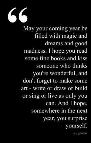 Thoughts for a new year